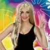 Perruque Adulte Femme Blonde Longue Hippie Avec Tresses -WIDMANN Magasin perruque adulte femme blonde longue hippie avec tresses