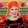 Perruque Adulte Femme Nattes Orange Fifi 2 Perruque Adulte Femme Nattes Orange Fifi -WIDMANN Magasin perruque adulte femme nattes orange fifi
