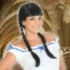 PERRUQUE TRESSES BRUNE ADULTE 1 PERRUQUE TRESSES BRUNE ADULTE -WIDMANN Magasin perruque tresses brune adulte 12917