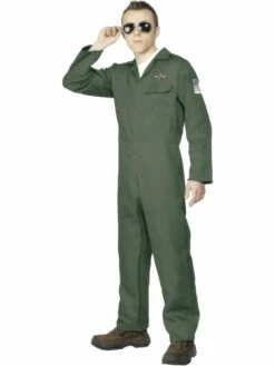 Costume Combinaison Aviateur Américain Adulte Taille M