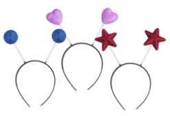 Serre-tête "ressorts" Paillettes - Formes Et Couleurs Assorties
