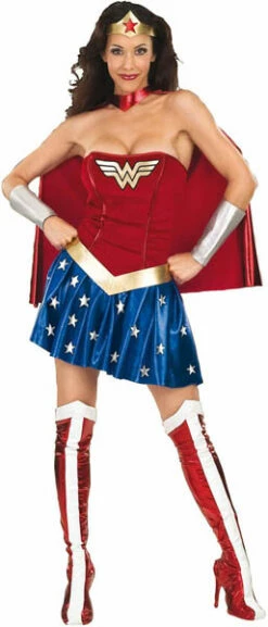Costume Adulte Femme Luxe Licence Wonder Woman Taille M